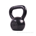 Kettlebell de ferro fundido preto revestido com Hammerton